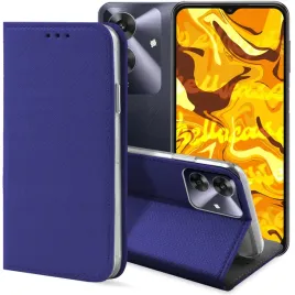 etui-z-klapka-do-realme-note-60-granatowe-zamykane-magnetyczne-kabura-case