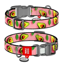 waudog-obroza-nylon-z-qr-awokado-roz-l-25mm-33-49cm