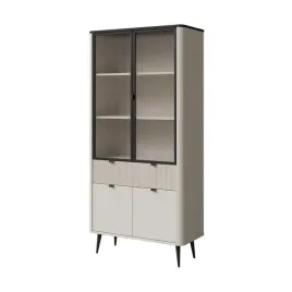 witryna-marly-2-szerokosc-90-cm-kaszmir-szary-kamien-czterodrzwiowa-szufl