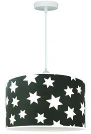 lampa-wiszaca-dziececa-gwiazdki-czarna