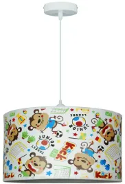 lampa-wiszaca-dziececa-z-nadrukiem-malpka