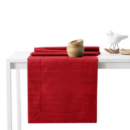 ameliahome-zestaw-obrus-bieznik-plamoodporny-vesta-115x300-35x300-bordowy