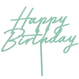 topper-z-pleksy-happy-birthday-zielony-mietowy-partydeco-165-x-18-cm