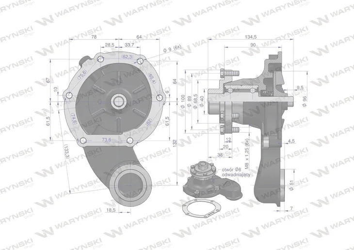 pompa-wody-bizon-sw400-warynski-or-pla0450w-numer-katalogowy-czesci-o13279