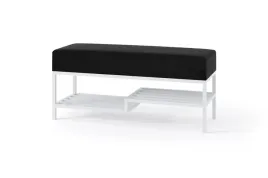 elegancka-czarna-lawka-z-polka-na-bialym-stelazu-mello-100-do-salonu