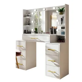 toaletka-star-biala-z-lustrem-led-szufladami-110-cm-zlote-uchwyty
