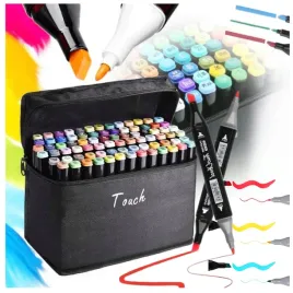 markery-alkoholowe-dwustronne-flamastry-mazaki-pisaki-zestaw-60-sztuk-etui