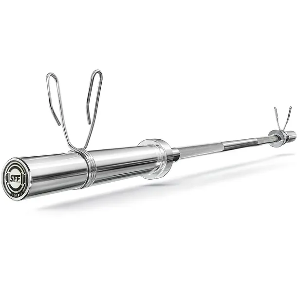 Gryf Prosty Olimpijski Gładki 220CM 50MM Sztanga Chromowany Zaciski