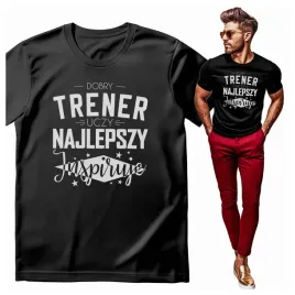 koszulka-meska-z-nadrukiem-dobry-trener-uczy-najlepszy-inspiruje