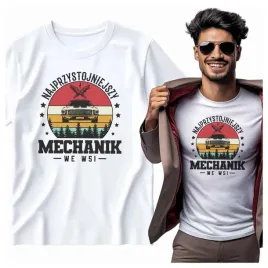 na-prezent-koszulka-meska-najprzystojniejszy-mechanik-we-wsi