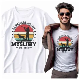 na-prezent-koszulka-meska-najprzystojnieszy-mysliwy-we-wsi