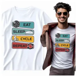 na-prezent-koszulka-meska-eat-sleep-cycle-repeat
