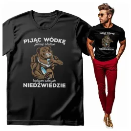 koszulka-meska-pijac-wodke-jedzac-sledzie-silni-jak-niedzwiedzie