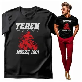 koszulka-meska-z-nadrukiem-teren-wzywa-musze-isc