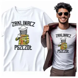 na-prezent-koszulka-meska-zaklinacz-pszczol