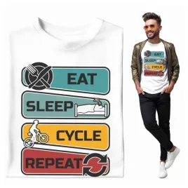 prezent-koszulka-eat-sleep-cycle-repeat-xs