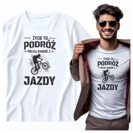 na-prezent-koszulka-meska-zycie-to-podroz-poczuj-radosc-z-jazdy