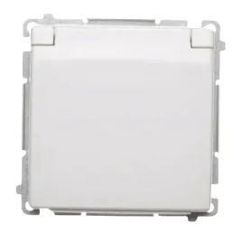simon-basic-gniazdo-hermetyczne-pojedyncze-biale-modul-z-klapka-ip44