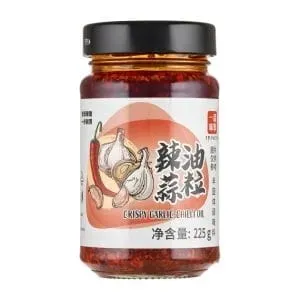 Chrupiący czosnek w oleju 225 g .- Yipin Agro