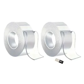 2x-tasma-dwustronna-nano-2m-montazowa-wodoodporna-przezroczysta-mocna-20-mm