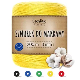 sznurek-do-makramy-bawelniany-3mm-200m-zolty-do-dekoracji-rekodziela
