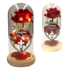 znicz-dla-zony-ukochanej-swiecaca-wieczna-roza-led-w-szkle