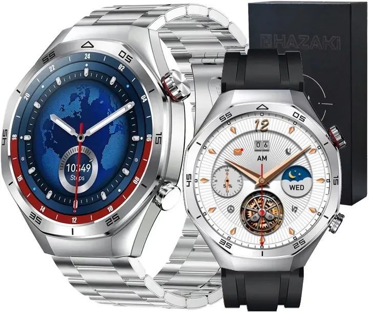 SMARTWATCH ZEGAREK MĘSKI MENU PL ROZMOWY SMART 2xPASEK MOCNA BATERIA BT 5.2