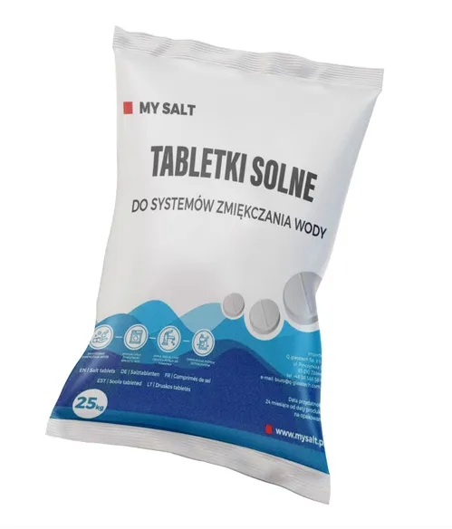 SÓL 25kg TABLETKI SOLNE ZMIĘKCZACZ WODY POSIADA ATEST