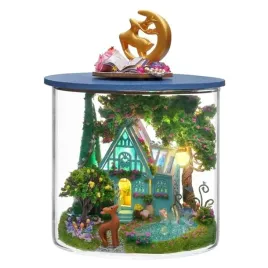 miniaturowy-domek-diy-turkusowe-jezioro-ozdoba-polka-do-sklejenia