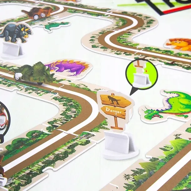 droga-tor-dla-samochodow-dinozaury-puzzle-44-elementy-stan-nowy