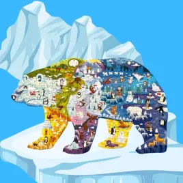 puzzle-mis-polarny-edukacyjne-ukladanka-kolo-podbiegunowe-zima-niedzwiedz