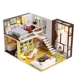 czekoladowe-brazy-skladany-model-domku-diy-pietrowy-puzzle-3d-led