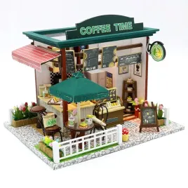 czas-na-kawe-zestaw-diy-domek-model-kawiarnia-kawa-latte-rogalik