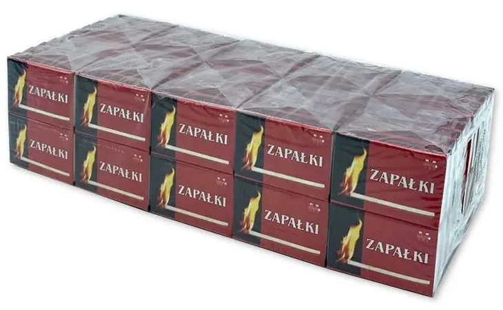 Zapałki krótkie MONONEGRO 100 pudełek (100 x ~38szt.) 44mm