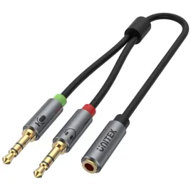unitek-przewod-audio-minijack-35mm-f-2x-35mm-m-dwa-do-jeden-lacznik