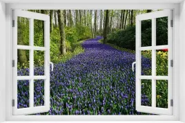 tapeta-flizelinowa-efekt-okno-3d-krajobraz-natura-las-kwiaty-kr-172