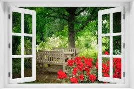 tapeta-flizelinowa-efekt-okno-3d-krajobraz-natura-park-kwiaty-kr-204