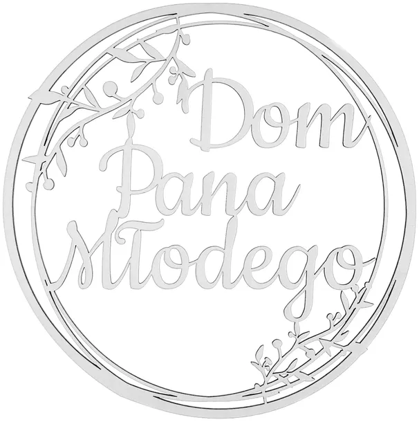 Dekoracje Weselne Koło Dom Pana Młodego BIAŁY 40cm Obręcz Ślub