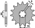 zebatka-przednia-pbr-2033-12-gas-gas-125-250-pampera-stalowa-wytrzymala