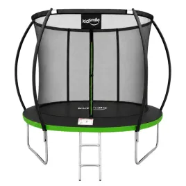 trampolina-ogrodowa-z-siatka-wewnetrzna-dzieci-10ft-312cm-drabinka-zielona