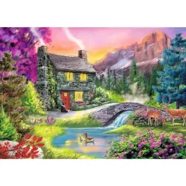 puzzle-500-ukladanka-obraz-gory-las-natura-krajobraz-dom-most-10-trefl