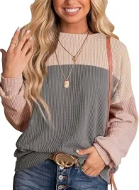 duoease-bluza-damska-z-okraglym-dekoltem-rozowa-szara-rozm-2xl