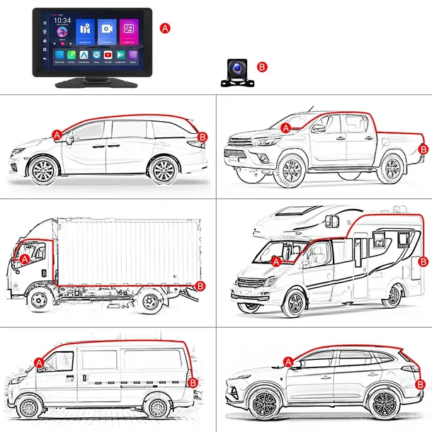 radio-stacja-multimedialna-android-auto-apple-carplay-android-13-dvr-4-64gb-stan-nowy-kat-widzenia-180-