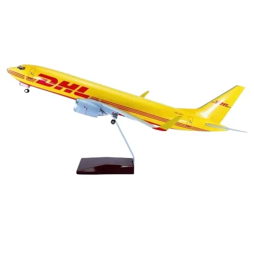 MODEL SAMOLOTU DHL BOEING 737 1:87 DUŻY 47 CM REALISTYCZNY Z PODWOZIEM