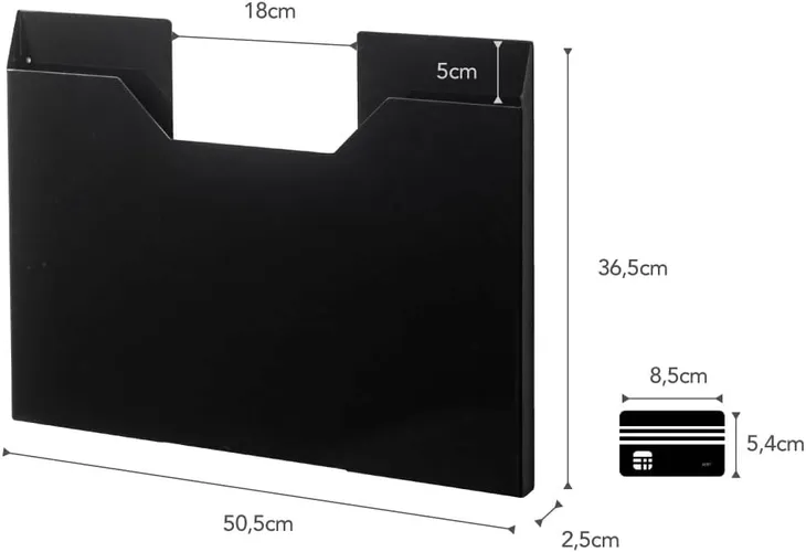 yamazaki-kieszonkowy-segregator-scienny-stal-kolor-czarny-stan-powystawowy-glebokosc-mebla-2-5-cm