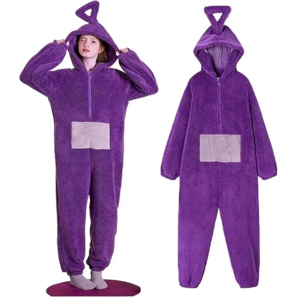 PRZEBRANIE PIŻAMA ONESIE TELETUBBIES TELETUBISIE TINKY WINKY FIOLET XL