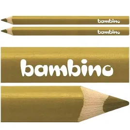 kredka-bambino-trojkatna-w-drewnianej-oprawie-gruba-jumbo-zlota-2-szt