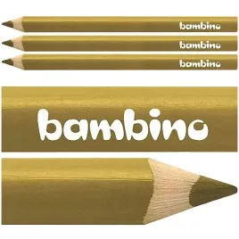 kredka-bambino-trojkatna-w-drewnianej-oprawie-gruba-jumbo-zlota-3-szt