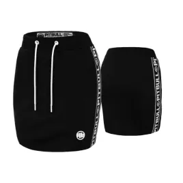 pitbull-west-coast-spodnica-skirt-damska-dresowa-french-terry-czarna-xs