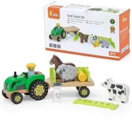 viga-traktor-drewniany-zwierzatka-farma-zagroda